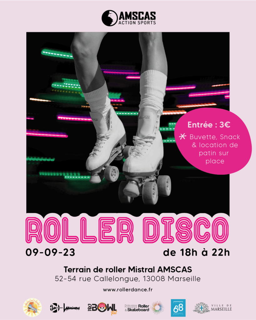 Roller disco Marseille terrain Mistral septembre 2023